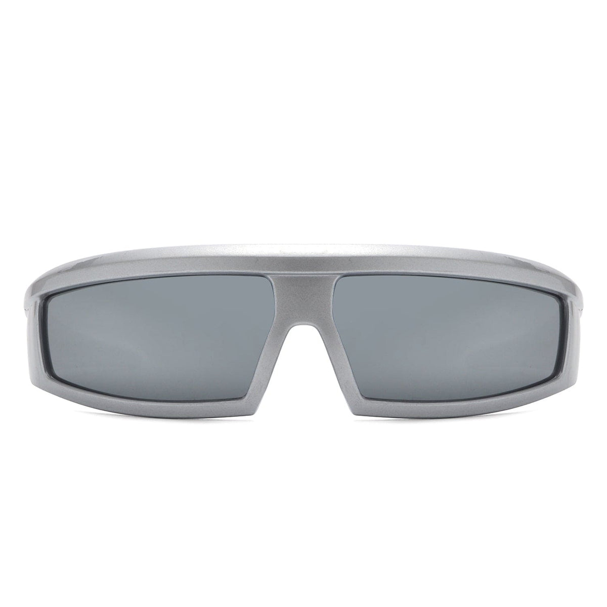 Cramilo Eyewear Sunglasses Starwise - Rectangle Y2K Futuristic Sports Flat Top Wrap Around Sunglasses