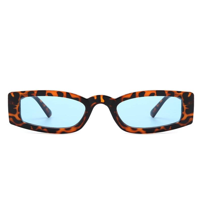 Cramilo Eyewear Sunglasses Starzest - Rectangle Slim Retro Tinted Square Vintage Narrow Sunglasses