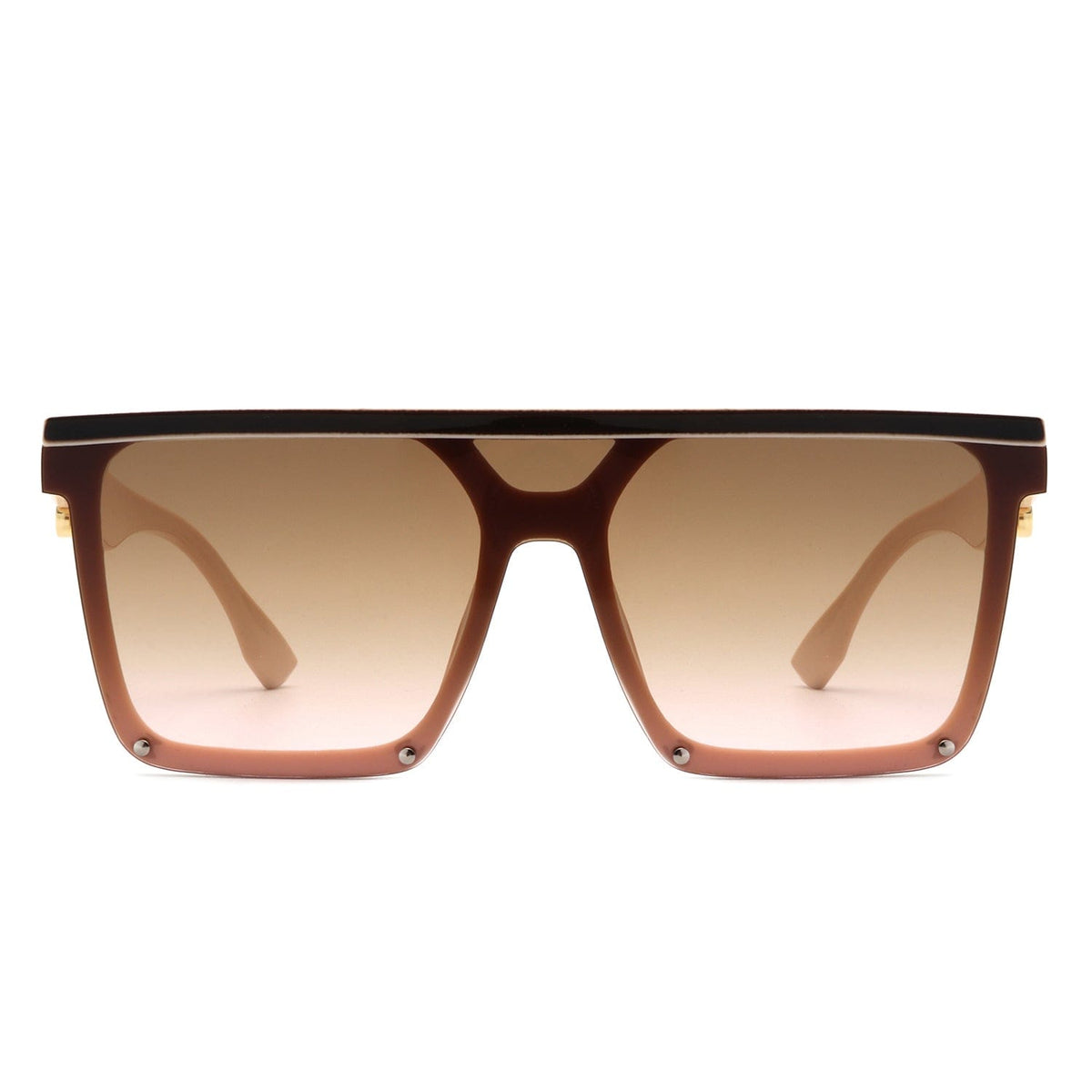 Cramilo Eyewear Sunglasses Sunquest - Square Flat Top Women Fashion Oversize Sunglasses