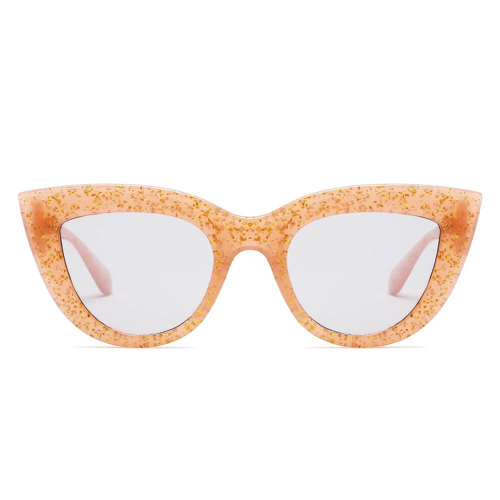 Cramilo Eyewear Sunglasses Tan BOYDS | Women Round Cat Eye Sunglasses