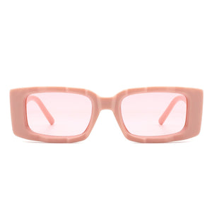 Cramilo Eyewear Sunglasses Tigrilla - Rectangle Retro Flat Top Fashion Vintage Square Sunglasses