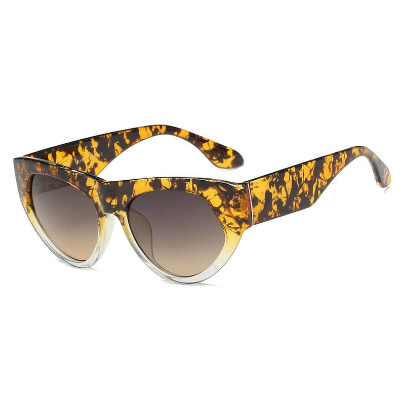 Cramilo Eyewear Sunglasses Tortoise CABAZON | Women Round Cat Eye Sunglasses