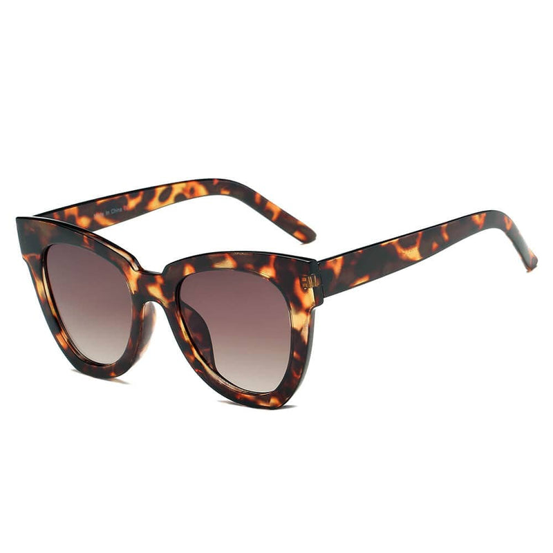 Cramilo Eyewear Sunglasses Tortoise Escabana | Women Round Cat Eye Fashion Sunglasses