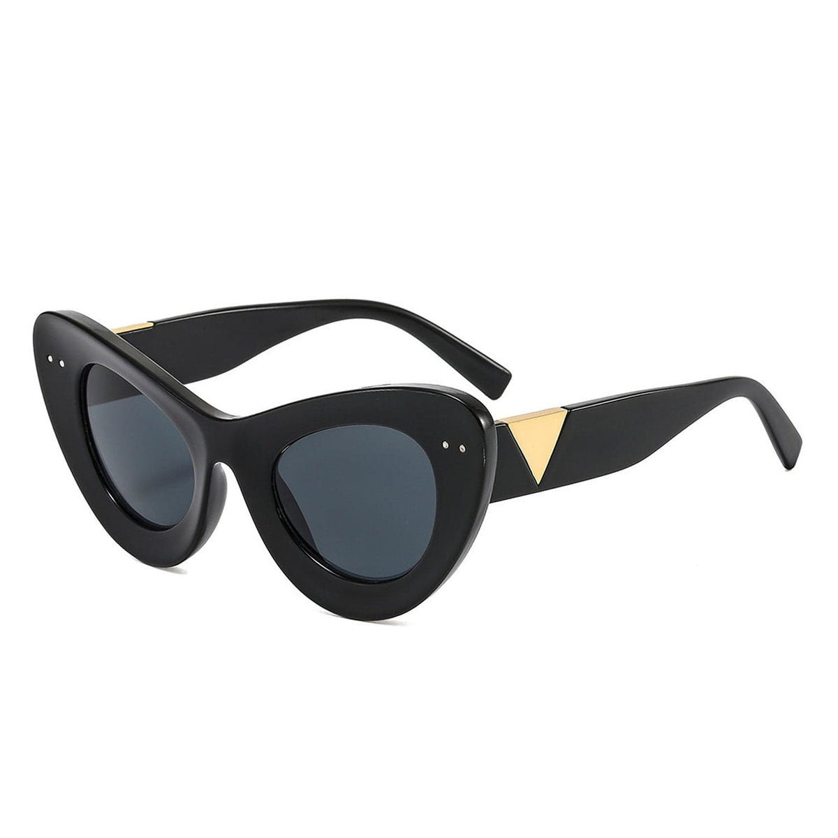 Cramilo Eyewear Sunglasses Tortoise Luminara - Women Fashion Retro Round Cat Eye Sunglasses