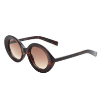 Cramilo Eyewear Sunglasses Tortoise Talyn - Round Retro Fashion Vintage Inspired Oval Sunglasses