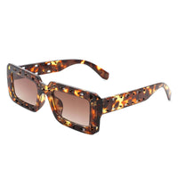 Cramilo Eyewear Sunglasses Tortoise Undynite - Rectangle Irregular Frame Retro Fashion Square Sunglasses