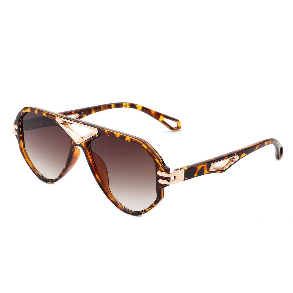 Cramilo Eyewear Sunglasses Tortoise Unityth - Geometric Retro Round Vintage Fashion Aviator Sunglasses