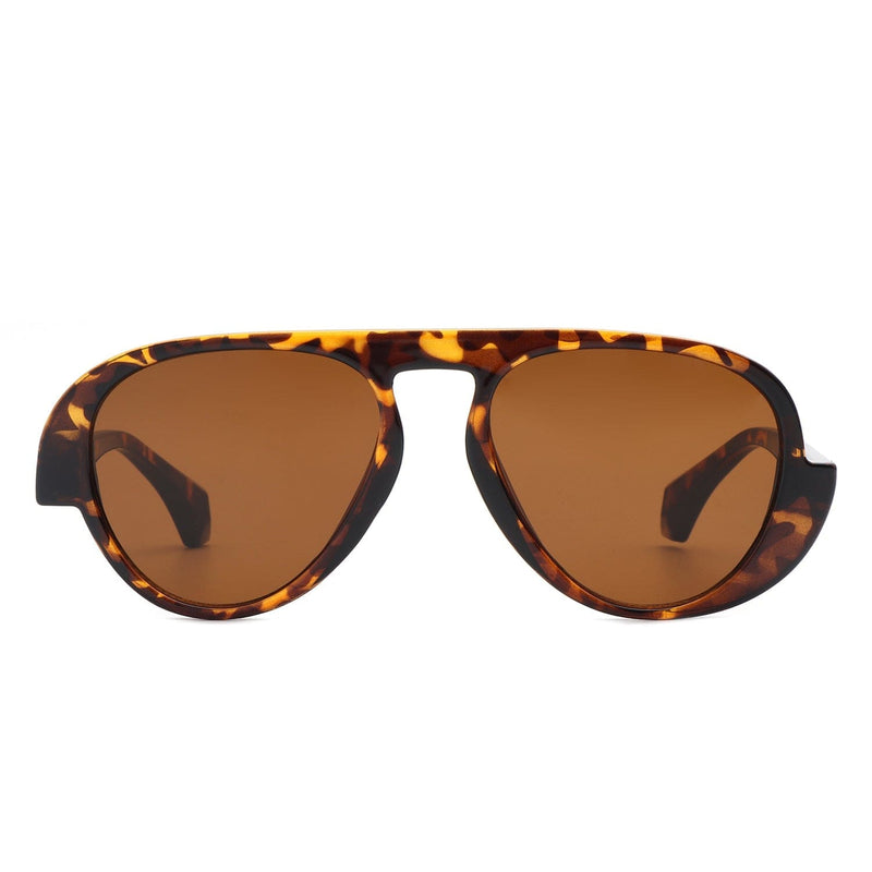 Cramilo Eyewear Sunglasses Twinklez - Futuristic Fashion Chunky Vintage Inspired Aviator Sunglasses