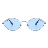 Cramilo Eyewear Sunglasses Ufril - Oval Retro Geometric Round Glitter Fashion Sunglasses