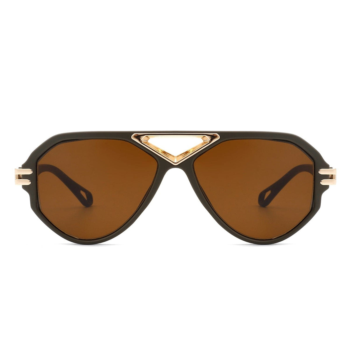 Cramilo Eyewear Sunglasses Unityth - Geometric Retro Round Vintage Fashion Aviator Sunglasses