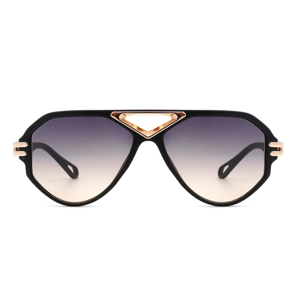 Cramilo Eyewear Sunglasses Unityth - Geometric Retro Round Vintage Fashion Aviator Sunglasses