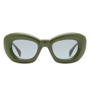 Cramilo Eyewear Sunglasses Uplos - Square Thick Frame Women Fashion Cat Eye Sunglasses