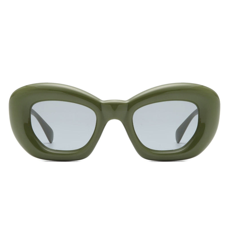 Cramilo Eyewear Sunglasses Uplos - Square Thick Frame Women Fashion Cat Eye Sunglasses