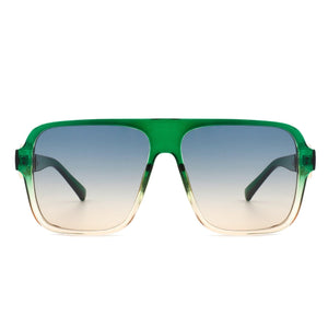 Cramilo Eyewear Sunglasses Violetra - Retro Square Aviator Style Vintage Flat Top Sunglasses