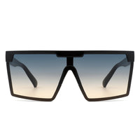 Cramilo Eyewear Sunglasses Vitalize - Oversize Retro Square Flat Top Tinted Fashion Women Sunglasses