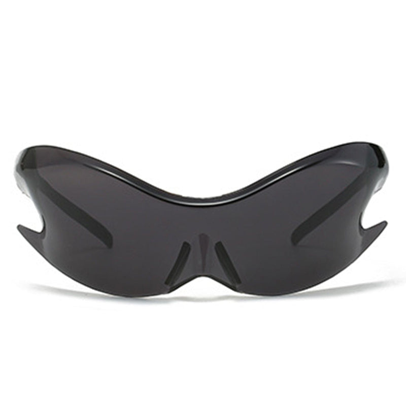 Cramilo Eyewear Sunglasses Whiestan - Futuristic Mirrored Sleek Wrap Around Sports Sunglasses