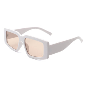 Cramilo Eyewear Sunglasses White Ultronia - Rectangle Retro Fashion 90's Vintage Square Sunglasses