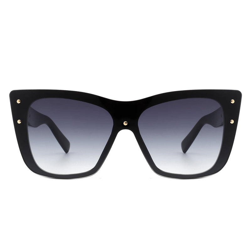 Cramilo Eyewear Sunglasses Windborn - Women Retro Square Tinted Cat Eye Fashion Sunglasses