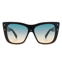 Cramilo Eyewear Sunglasses Windborn - Women Retro Square Tinted Cat Eye Fashion Sunglasses