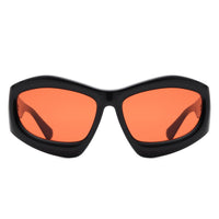 Cramilo Eyewear Sunglasses Xaron - Geometric Square Tinted Oversize Chunky Fashion Sunglasses