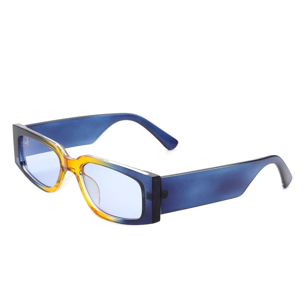 Cramilo Eyewear Sunglasses Xenotica - Rectangle Narrow Retro Slim Vintage Square Sunglasses