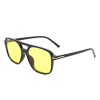 Cramilo Eyewear Sunglasses Yellow Skyhavoc - Retro Square Brow-Bar Fashion Aviator Sunglasses