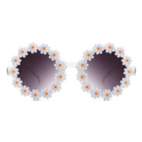 Cramilo Eyewear Sunglasses Ysabelia - Round Daisy Flower Shape Circle Party Floral Women Sunglasses