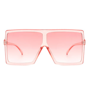 Cramilo Eyewear Sunglasses Zenithia - Square Oversize Women Flat Top Fashion Sunglasses