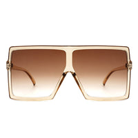 Cramilo Eyewear Sunglasses Zenithia - Square Oversize Women Flat Top Fashion Sunglasses