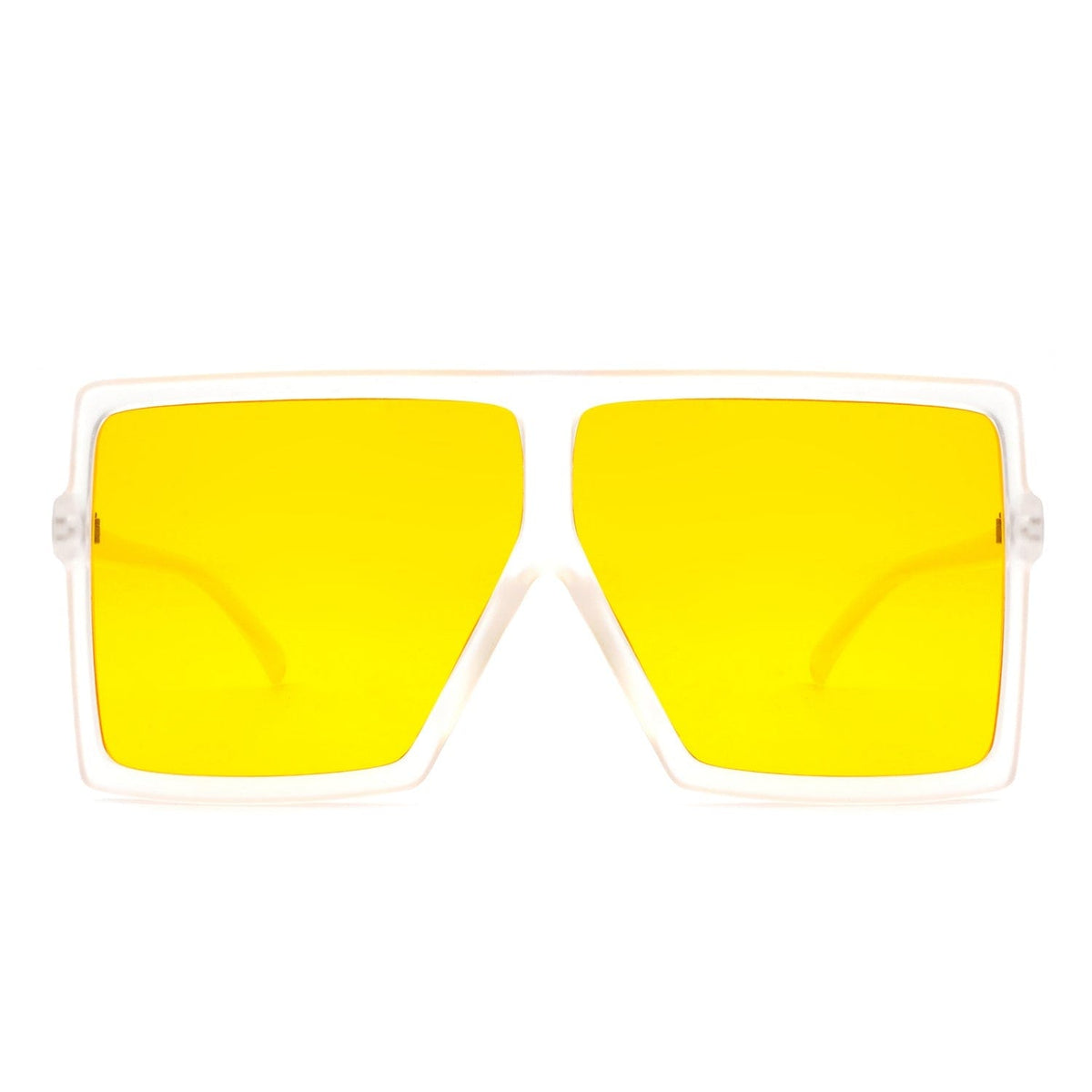 Cramilo Eyewear Sunglasses Zenithia - Square Oversize Women Flat Top Fashion Sunglasses