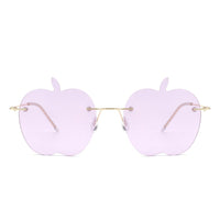 Cramilo Eyewear Sunglasses Zephyrus - Rimless Apple Shape Party Frameless Tinted Sunglasses