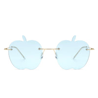 Cramilo Eyewear Sunglasses Zephyrus - Rimless Apple Shape Party Frameless Tinted Sunglasses