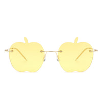 Cramilo Eyewear Sunglasses Zephyrus - Rimless Apple Shape Party Frameless Tinted Sunglasses