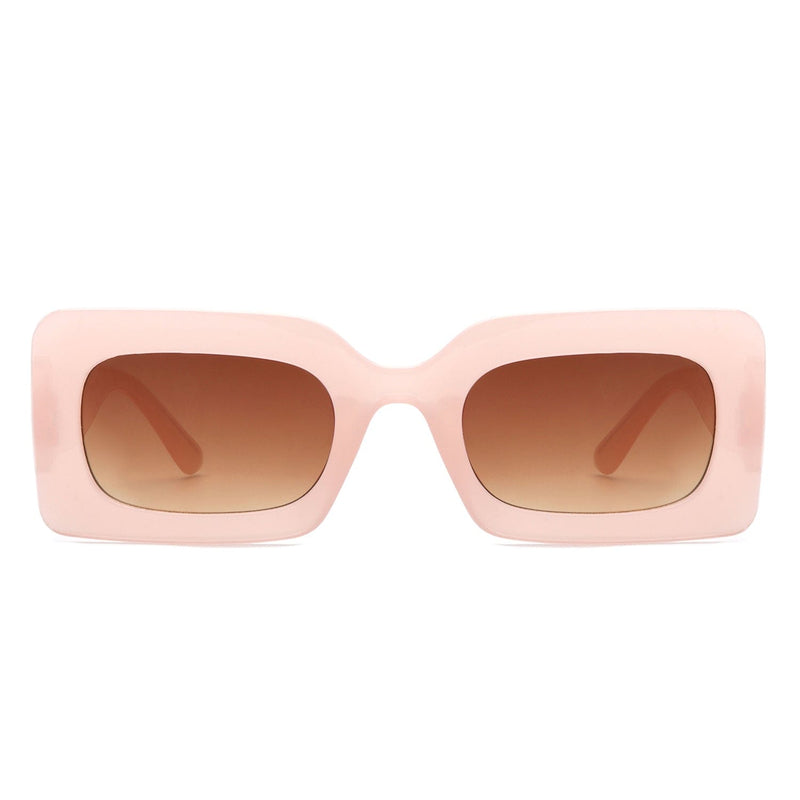 Cramilo Eyewear Sunglasses Zyra - Square Flat Top Narrow Tinted  Fashion Wholesale Sunglasses