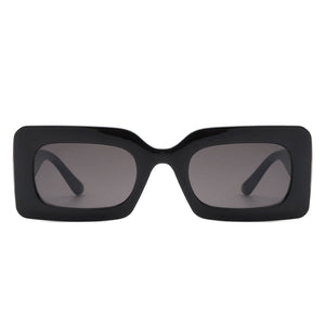 Cramilo Eyewear Sunglasses Zyra - Square Flat Top Narrow Tinted  Fashion Wholesale Sunglasses
