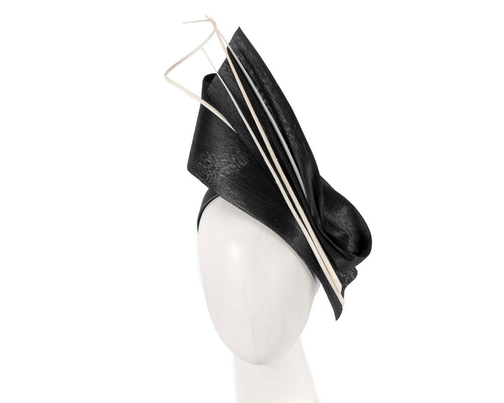 Cupids Millinery Women's Hat Black Edgy black & white fascinator by Fillies Collection