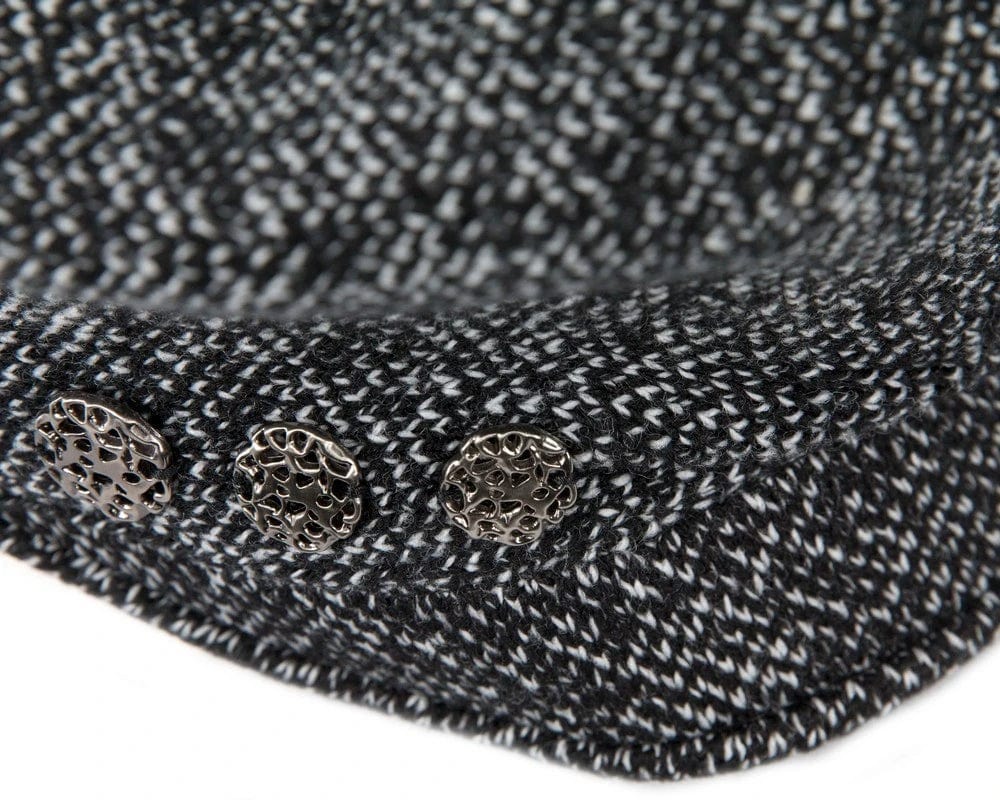 Cupids Millinery Women's Hat Black Warm charcoal wool winter fashion beret by Max Alexander