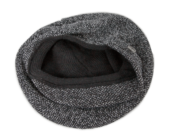 Cupids Millinery Women's Hat Black Warm charcoal wool winter fashion beret by Max Alexander