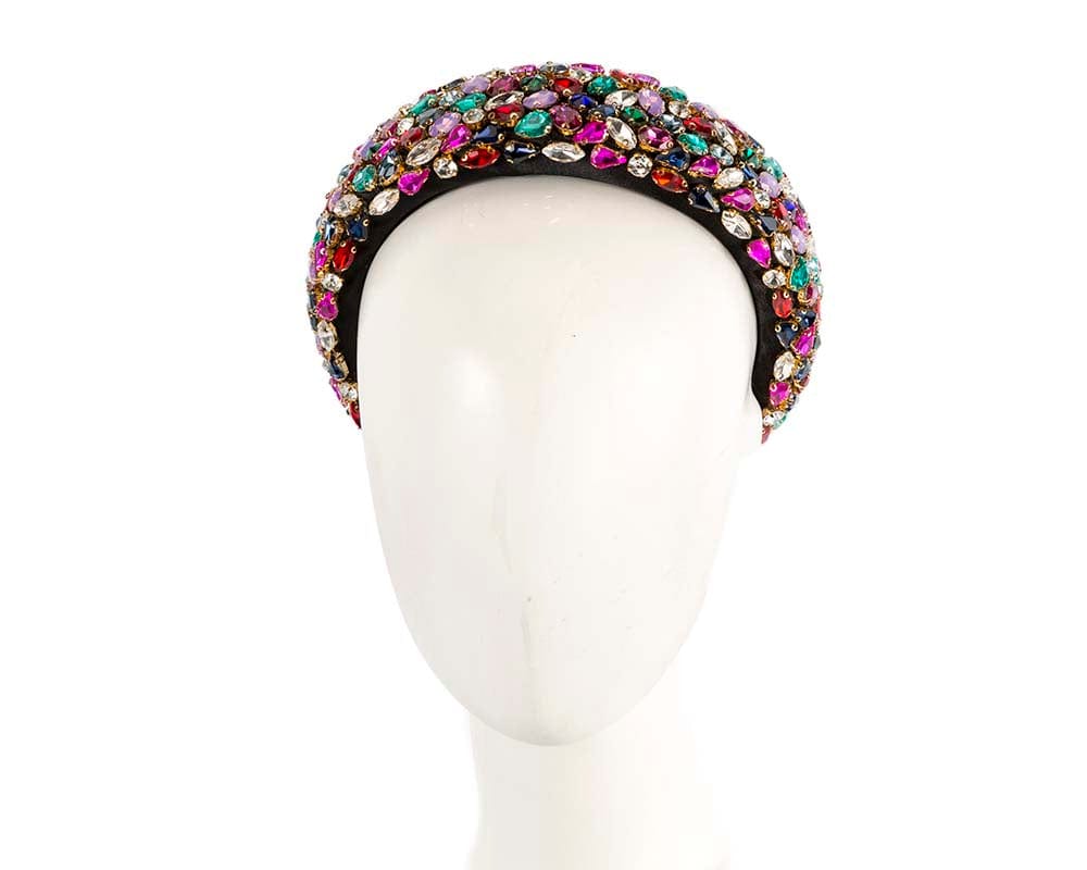 Cupids Millinery Women's Hat Fuchsia Crystal covered fascinator headband by Max Alexander