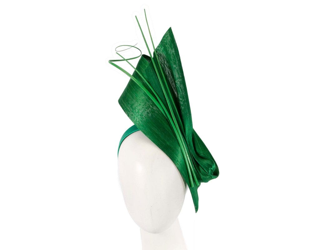Cupids Millinery Women's Hat Green Edgy green fascinator by Fillies Collection