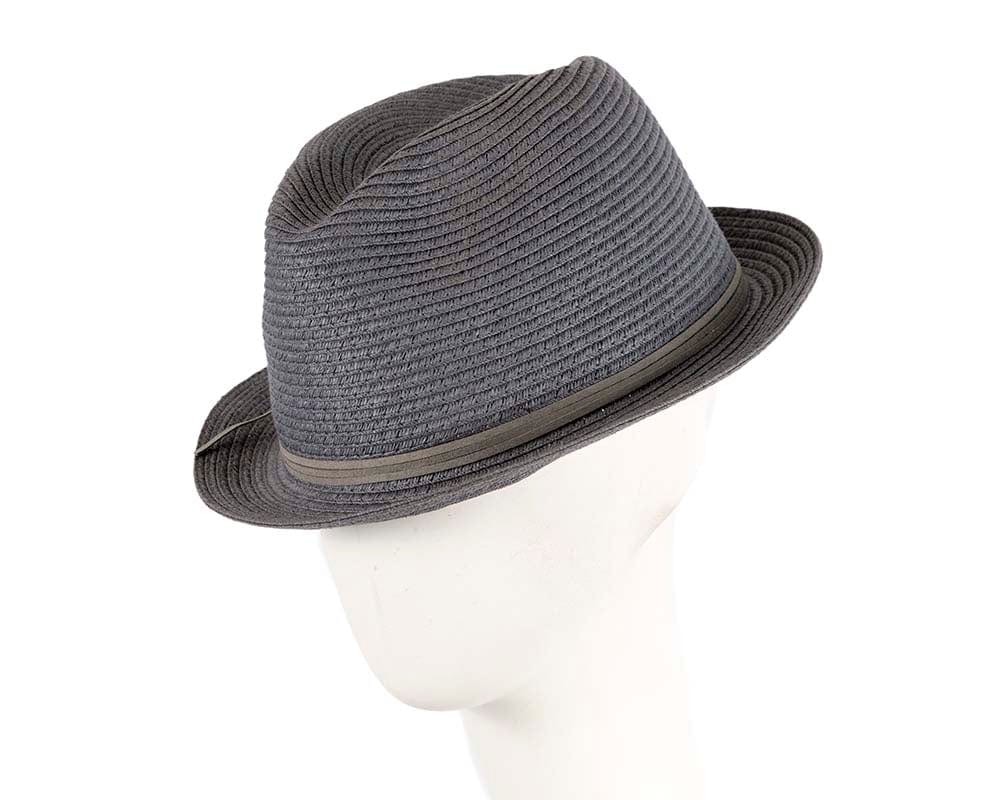 Cupids Millinery Women's Hat Navy Navy Short Brim Fedora Hat