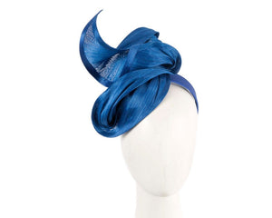 Cupids Millinery Women's Hat Navy Royal blue designers racing fascinator by Fillies Collection