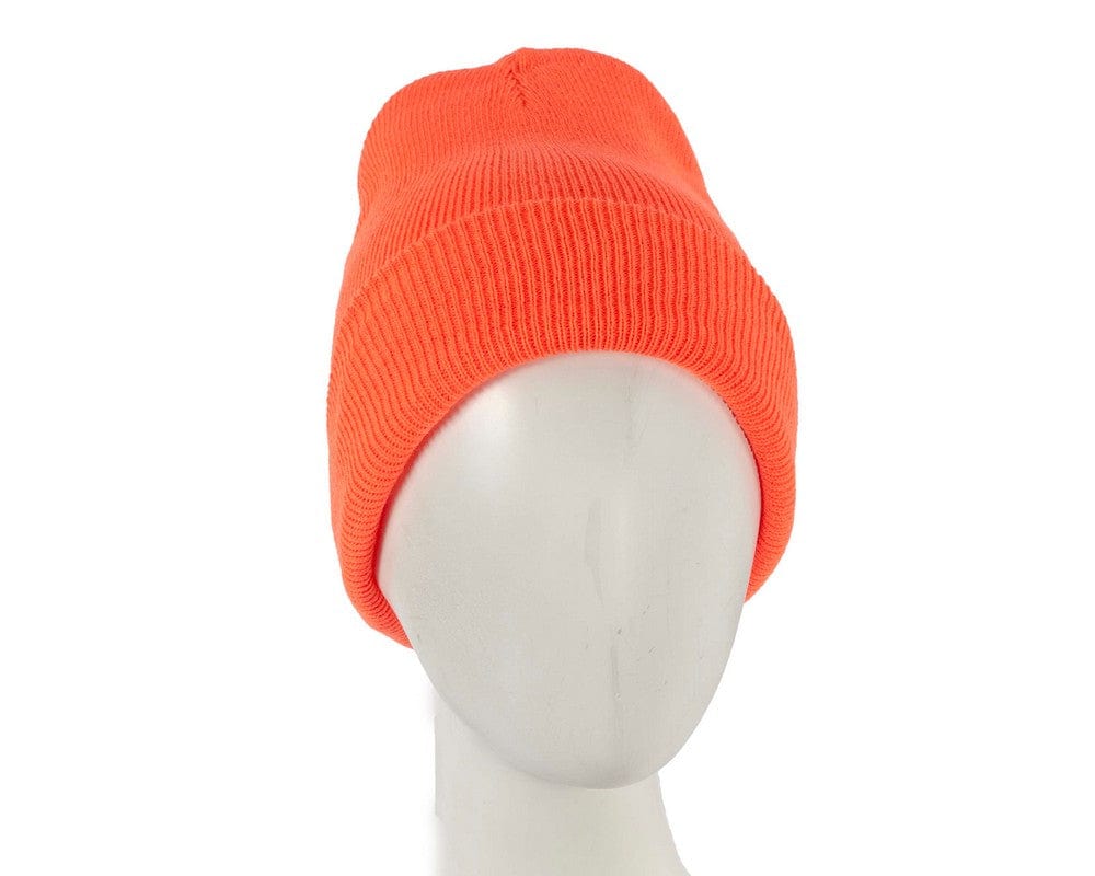 Cupids Millinery Women's Hat Orange Warm European made orange beanie