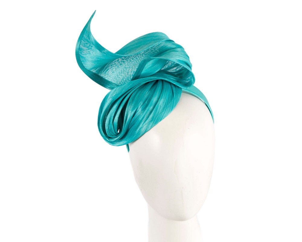 Cupids Millinery Women's Hat Turquoise Turquoise designers racing fascinator by Fillies Collection