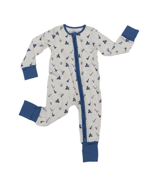 Eclipse Kids Baby & Toddler Sleepwear Blue Jays - Long Sleeve Zipper Romper