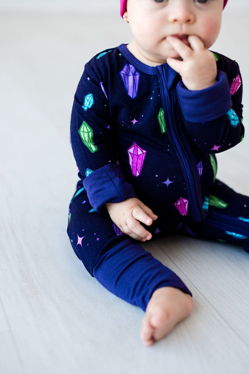 Eclipse Kids Baby & Toddler Sleepwear Crystals - Long Sleeve Zipper Romper