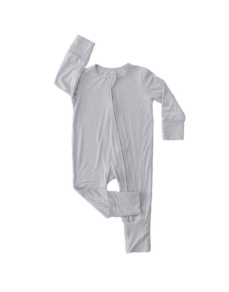 Eclipse Kids Baby & Toddler Sleepwear Stone - Long Sleeve Zipper Romper