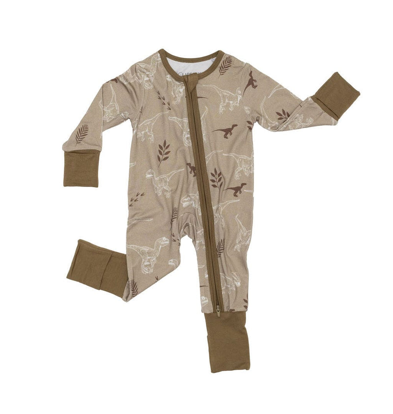 Eclipse Kids Baby & Toddler Sleepwear VelociNAPtor - Long Sleeve Zipper Romper