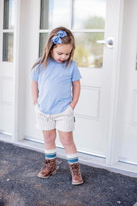 Eclipse Kids Bamboo Tee - Chambray Blue