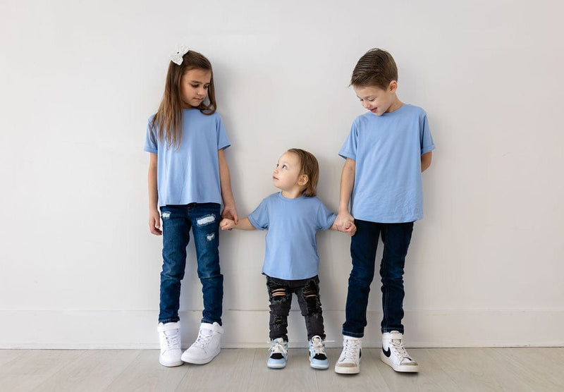 Eclipse Kids Bamboo Tee - Chambray Blue